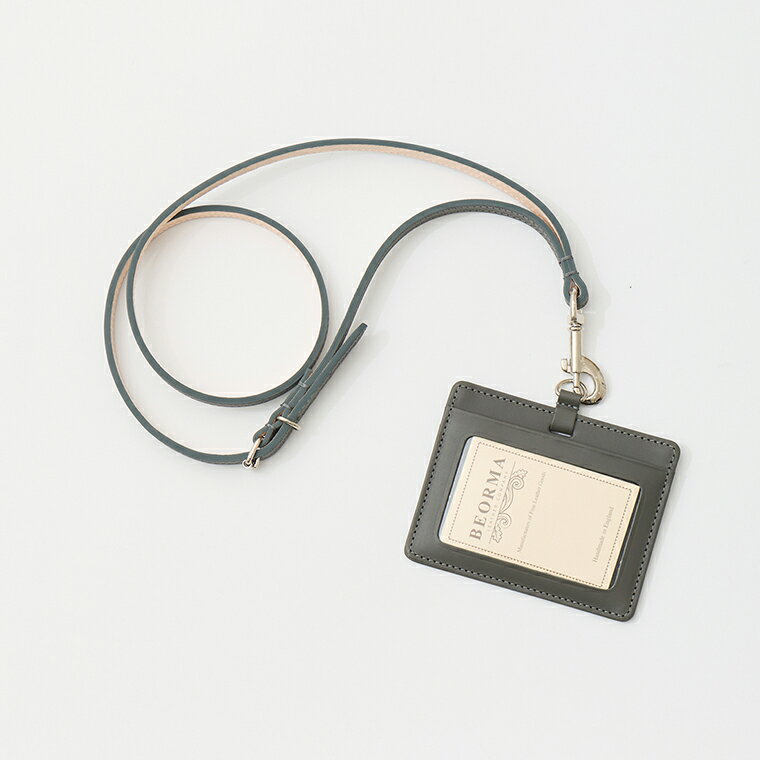 BEORMA LEATHER COMPANY (�٥����ޥ쥶������ѥˡ�) CHELSEA LEATHER ID CARD HOLDER - CHARCOAL ...