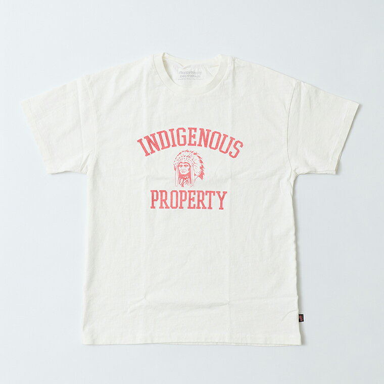 SLOPPY SUPPLY (スラッピーサプライ) NEO VINTAGE S/S PRINT TEE INDIGENOUS - WHITE アメリカ製 Tシャツ メンズ