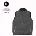 FELCO (フェルコ) PUFFBALL PULLOVER VEST STRETCH NYLON - CHARCOAL ストレッチベスト メンズ