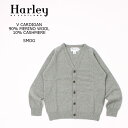 HARLEY OF SCOTLAND (ハーレーオブスコットランド) V CARDIGAN 90% MERINO WOOL 10% CASHMERE - SMOG’