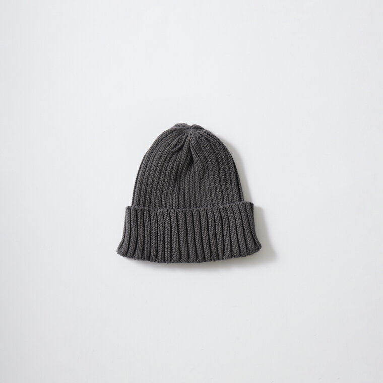 HIGHLAND 2000 (ハイランド2000) 2×1 COTTON SHORT WATCH CAP - SLATE