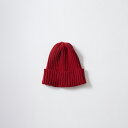 HIGHLAND 2000 (ハイランド2000) 2×1 COTTON SHORT WATCH CAP - LACQUER コットン ニットキャップ