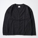 FELCO (フェルコ) L/S BINDER V NECK CARDIGAN W/POCKET 7oz 18SINGLE JERSEY - BLACK カーディガン メンズ