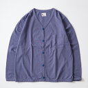 FELCO (フェルコ) L/S BINDER V NECK CARDIGAN W/POCKET 7oz 18SINGLE JERSEY - VINTAGE_WASH_NAVY カーディガン メンズ