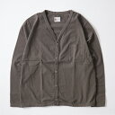 FELCO (フェルコ) L/S BINDER V NECK CARDIGAN W/POCKET 7oz 18SINGLE JERSEY - CHARCOAL カーディガン メンズ