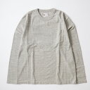 FELCO (フェルコ) L/S BINDER NECK CREW POCKET T 7oz 18 SINGLE JERSEY - TWISTED_GREY ロンT メンズ