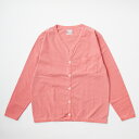 【セール】FELCO (フェルコ) L/S BINDER V NECK CARDIGAN W/POCKET 7oz 16SINGLE RUFFY JERSEY - PG RED カーディガン メンズ