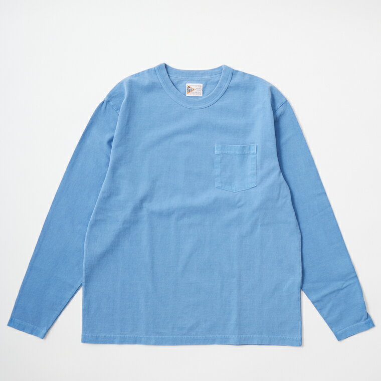 Rakuten - FELCO (フェルコ) L/S BINDER NECK CREW POCKET T 7oz 16SINGLE RUFFY JERSEY - PG ROYAL ロンT メンズ