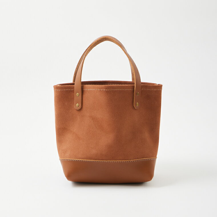 Rakuten - HERITAGE LEATHER (ヘリテイジレザー) SUEDE LEATHER MINI TOTE BAG - TABACCO SUEDE_LT BROWN LATIGO Explorer別注 スエード ミニトートバッグ メンズ