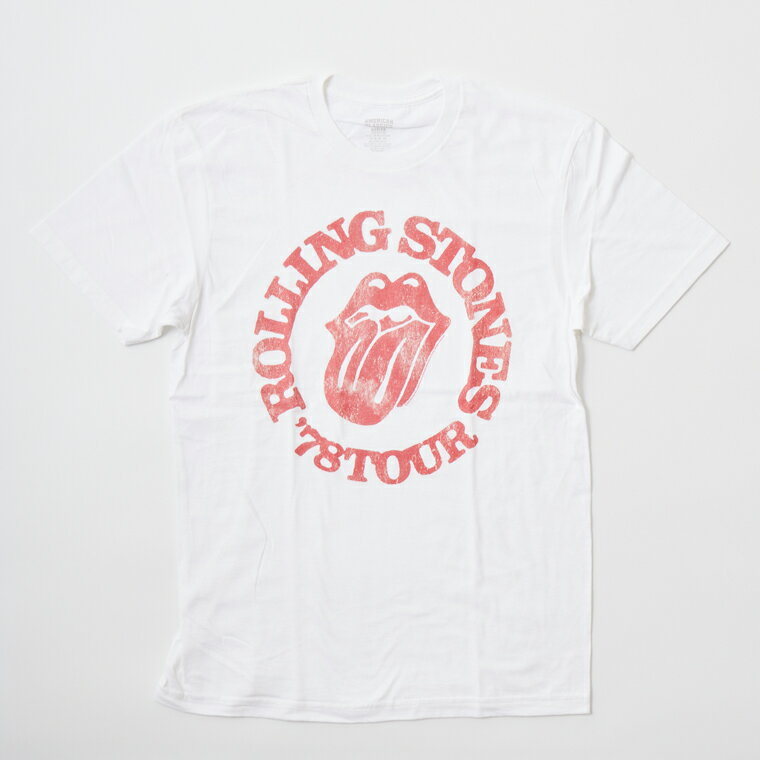 AMERICAN CLASSIC (アメリカンクラシック) S/S PRINTED T SHIRT THE ROLLING STONES - WHITE プリントTシャツ メンズ