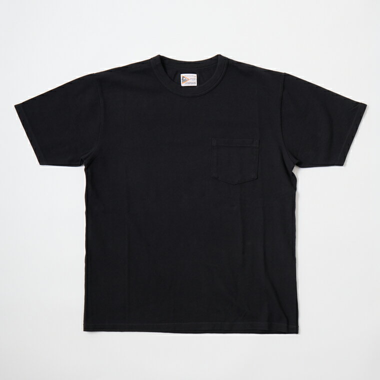 Rakuten - FELCO (フェルコ) S/S PIQUE POCKET CREW T 40/2 PIQUE - BLACK ピケ Tシャツ メンズ