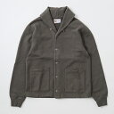 FELCO (フェルコ) 16oz TERRY SHAWL COLLAR CARDIGAN - CHARCOAL ショールカラー カーディガン メンズ