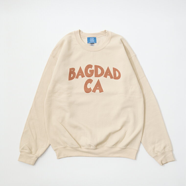 CALIFOLKS (カリフォークス) US GILDAN CREW NECK SWEAT BAGDAD CA - BEIGE スウェット トレーナー メンズ’