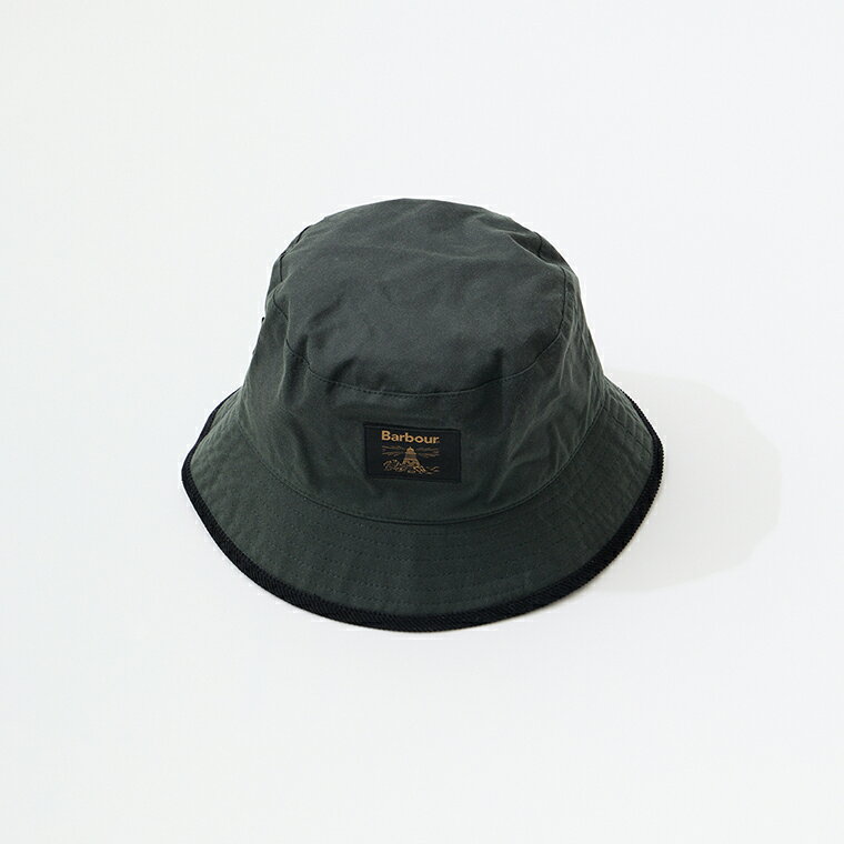 [並行輸入品] BARBOUR (バブアー) FIELD WAX BUCKET HAT - SAGE オイルドコットン バケットハット