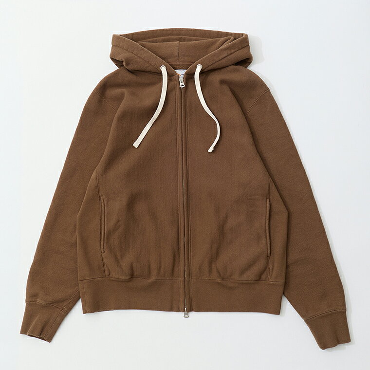Rakuten - FELCO (フェルコ) CLASSIC FIT INVERSE WEAVE FULL ZIP PARKA SLASH POCKET 16oz HEAVY WEIGHT TERRY - BW BROWN パーカー メンズ