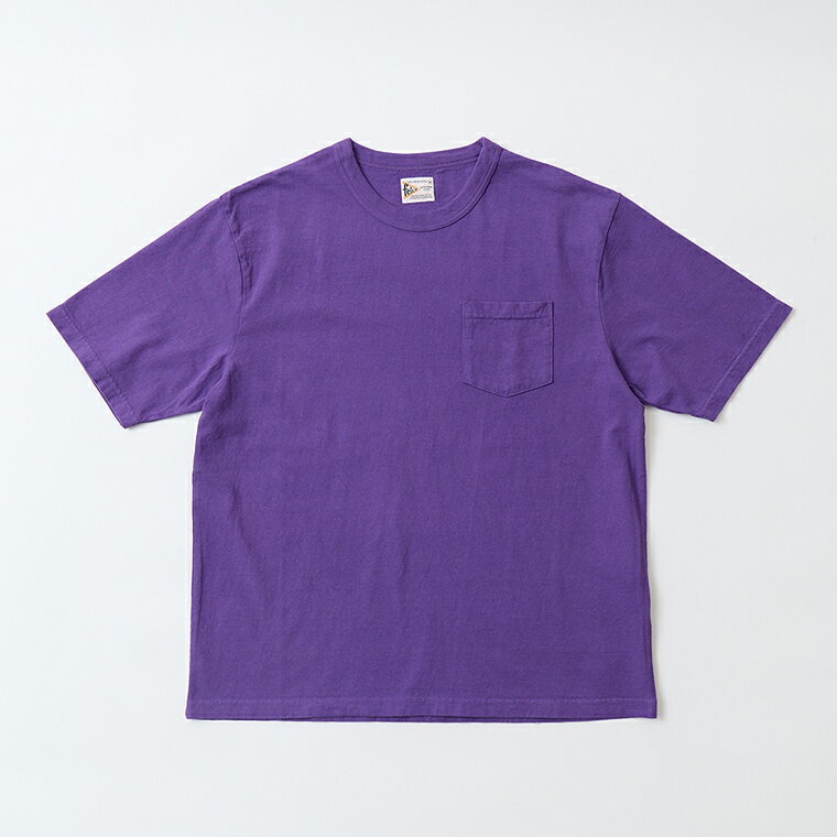 Rakuten - FELCO (フェルコ) S/S BINDER NECK POCKET TEE 7oz 16SINGLE RUFFY JERSEY - PURPLE Tシャツ メンズ