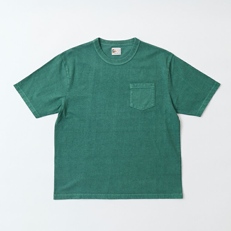 Rakuten - FELCO (フェルコ) S/S BINDER NECK POCKET TEE 7oz 16SINGLE RUFFY JERSEY - PGR GREEN Tシャツ メンズ