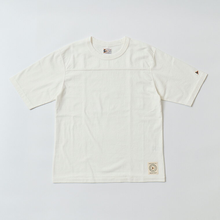 Rakuten - FELCO (フェルコ) H/S FOOTBALL TEE 7oz 16SINGLE RUFFY JERSEY - OFF WHTE フットボールTシャツ メンズ’