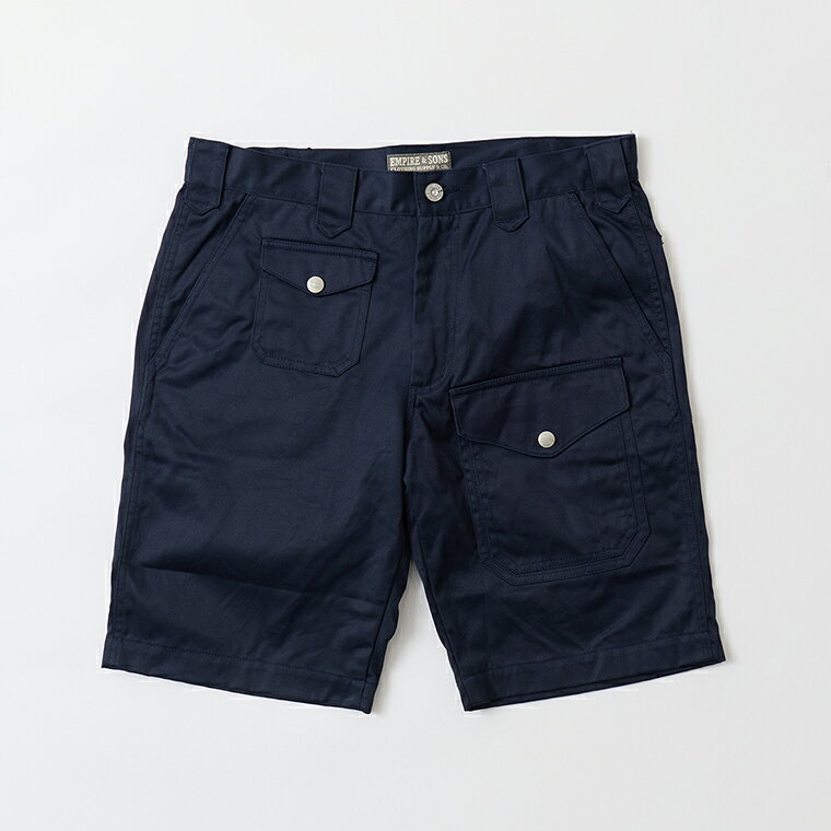 Rakuten - EMPIRE & SONS (エンパイア アンド サンズ) MULTI POCKET BUSH SHORT HIGH DENSITY WEAPON - 19 NAVY ブッシュショーツ メンズ