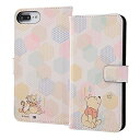 iPhone 8 ケース Plus / 7 Plus / 6s Plus / 6 Plus 手帳型 ディズニー カード マグネット ストラップ くまのプーさん かわいい キャラクター アイフォン かっこいい おすすめ 安心 アップル Apple イングレム 送料無料 快適