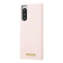 Xperia 5 ケース オープンレザーケース おしゃれ TETRA プレート付き ピンク かわいい 耐衝撃 ストラップ おすすめ 安心 衝撃吸収 ポリカーボネ...