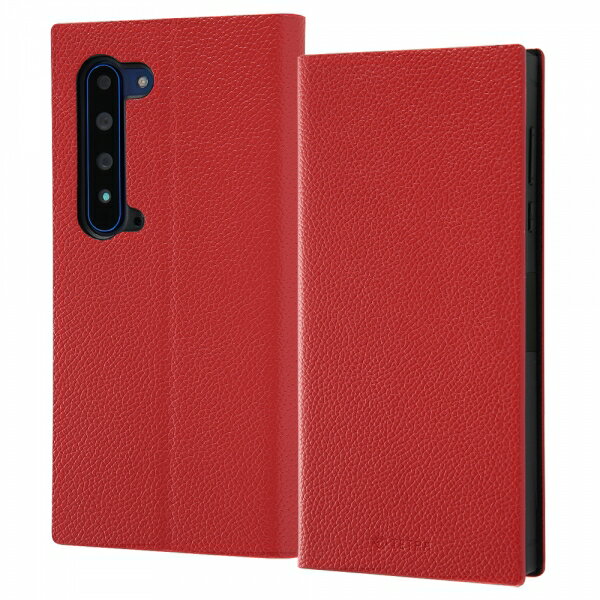 AQUOS R5G ケース 手帳型 赤 レザー 耐衝撃 スタンド機能 カードポケット サイドマグネット レッド ストラップホール TETRA おすすめ 安心 衝...