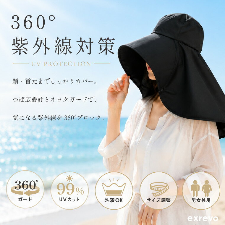 ＼クーポン利用で1344円／ 日よけ 帽子 日焼け防止 かぶる日傘 uvカット ハット レ...