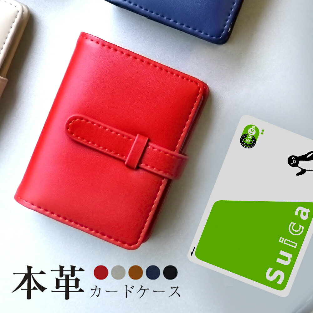 名刺入れ 革 レディース カードケース スリム メンズ 40枚 大容量 牛革 収納 革 レザー ポイントカード カードホルダー カード入れ メール便 送料無料のサムネイル
