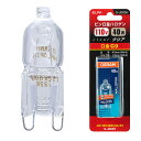 ハロゲン電球 口金G9 G-JD03H ピン口金ハロゲンJDタイプ G9 40W クリア G-JD03H ELPA(エルパ・朝日電器)