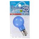白熱電球 口金E17 クリプトン球 【納期約2週間】04-6620 昼光ミニクリプトン球(25W相当/フロスト/PS-35/E17) OHM(オーム電機)