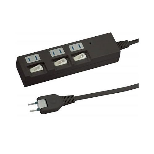 乐天商城 - 電源タップ 延長コード コード付きタップ 3個口 Y02BKS331BK 個別スイッチ付節電タップ3個口1m黒 YAZAWA(ヤザワコーポレーション）