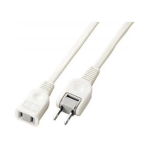電源タップ 延長コード Y02105WH 耐トラ付延長コード1個口5mホワイト YAZAWA(ヤザワコーポレーション）