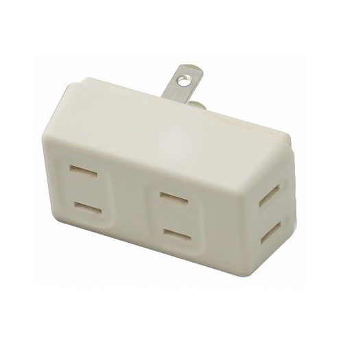 樂天商城 - 電源タップ アダプター 3個口 Y02FU300WH 耐トラ付フロントタップ3個口白 YAZAWA(ヤザワコーポレーション）