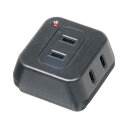 電源タップ アダプター 3個口 Y02TK300BK 雷サージ付トリプルタップ3個口黒 YAZAWA(ヤザワコーポレーション)