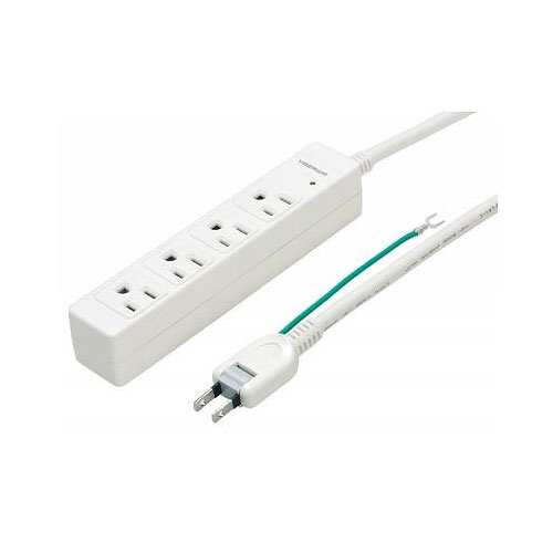 �Ÿ����å� ��Ĺ������ �������դ����å� 4�ĸ� Y02JKP402WH 3P�ޥ��ͥåȥ��å�4�ĸ�2m�� YAZAWA(�䥶�拾���ݥ졼������