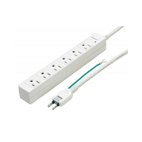Rakuten - 電源タップ 延長コード コード付きタップ 6個口 Y02JKP605WH 3Pマグネットタップ6個口5m白 YAZAWA(ヤザワコーポレーション）