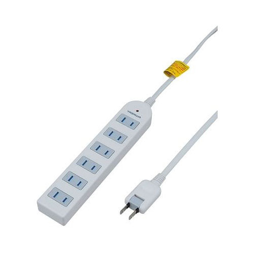 Rakuten - 電源タップ 延長コード コード付きタップ 6個口 Y02KS605WH 雷サージ付延長コード・タップ6個口5m白 YAZAWA(ヤザワコーポレーション）