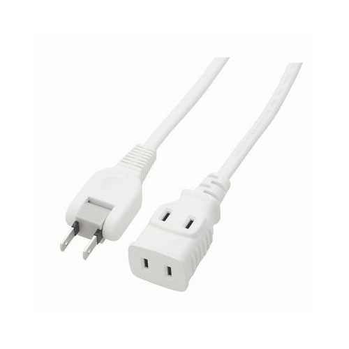 樂天商城 - 電源タップ 延長コード コード付きタップ 2個口 Y02202WH 耐トラ付タップ2個口2m白 YAZAWA(ヤザワコーポレーション）
