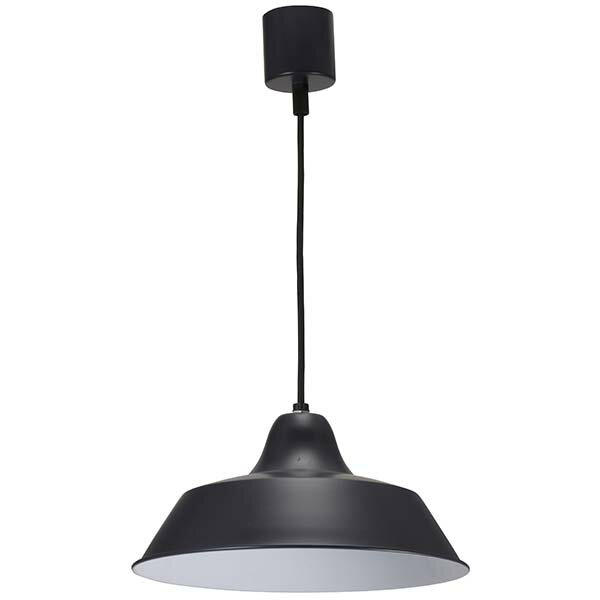 屋内照明 ペンダントライト 電球別売（シェードのみ） LT-Y10AW-K ペンダントライト（電球別売り/60W用/ブラック） OHM（オーム電機）