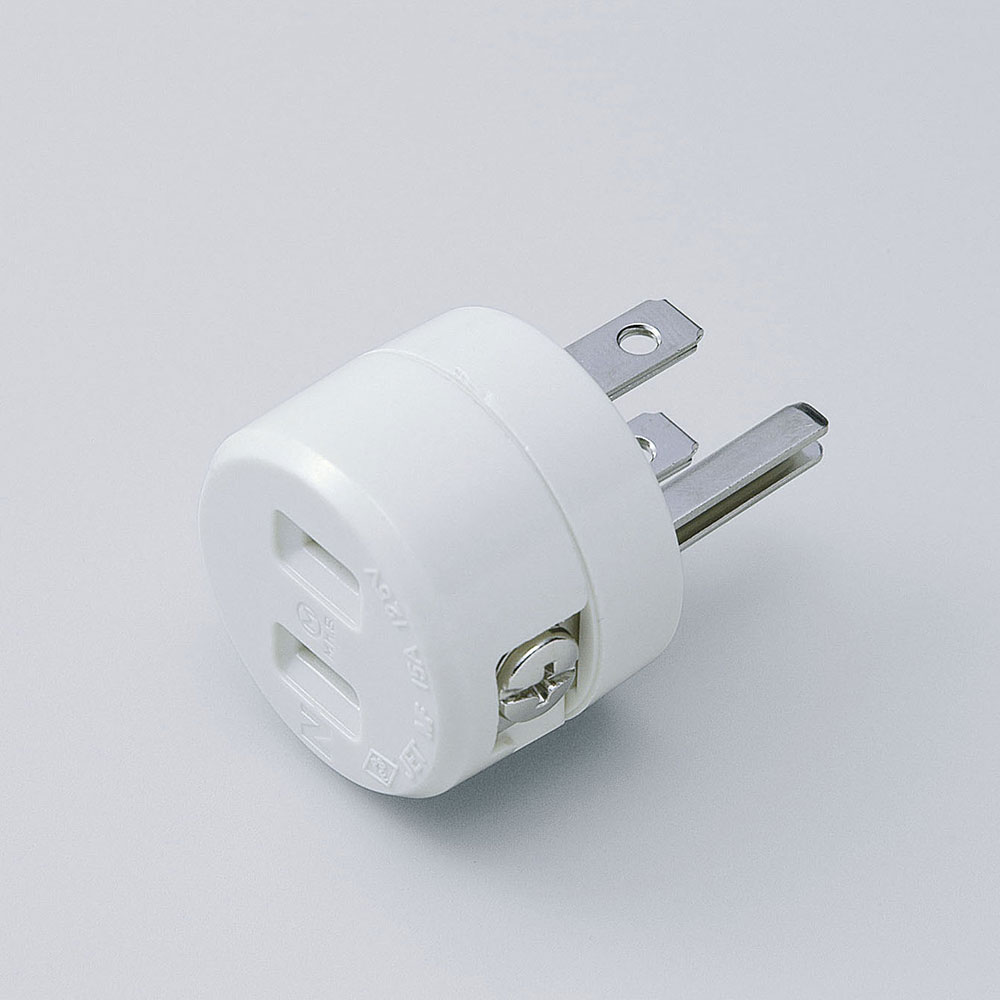 樂天商城 - 工事用配線器具 接地アダプター 逆接地アダプター_2966H_2143000_ELPA（エルパ・朝日電器）