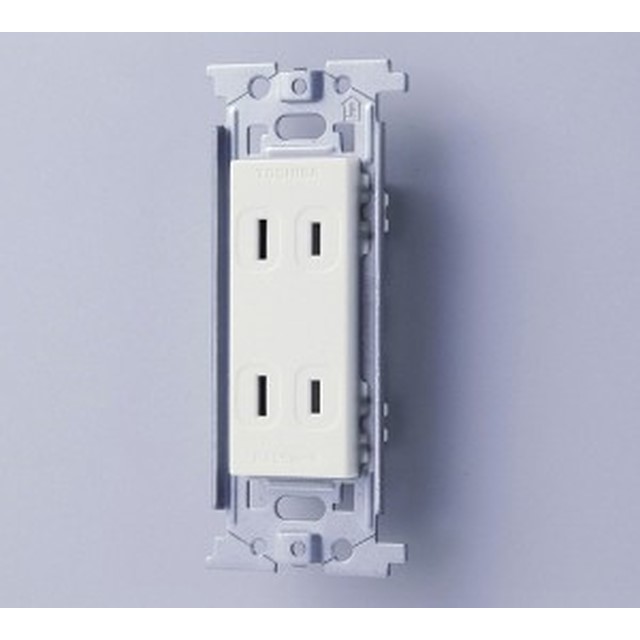 樂天商城 - 工事用配線器具 埋込コンセント・埋込スイッチ コンセント 扉付ダブルコンセント_EW-1102THN_1712700_ELPA（エルパ・朝日電器）