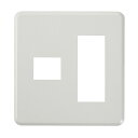 工事用配線器具 スイッチプレート・コンセントプレート エレガントプレート4口(1+3)_PL-E13HN-W_1710500_ELPA(エルパ・朝日電器)