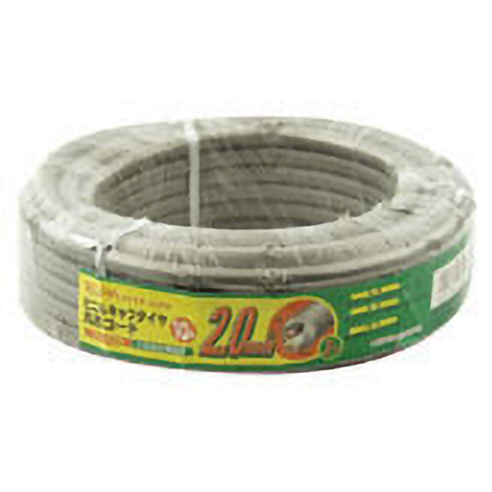 電線 コード キャブタイヤケーブル（VCTF・1CT） VCTF2.0×210M_VCTF-2210_1225400_ELPA（エルパ・朝日電器）