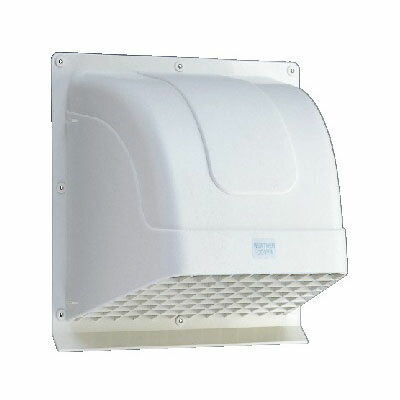 Rakuten - 工事用配線器具 換気扇パーツ ウェザーカバー格子付（ホワイト）WK-20W_00-6553_WK-20W_OHM（オーム電機）