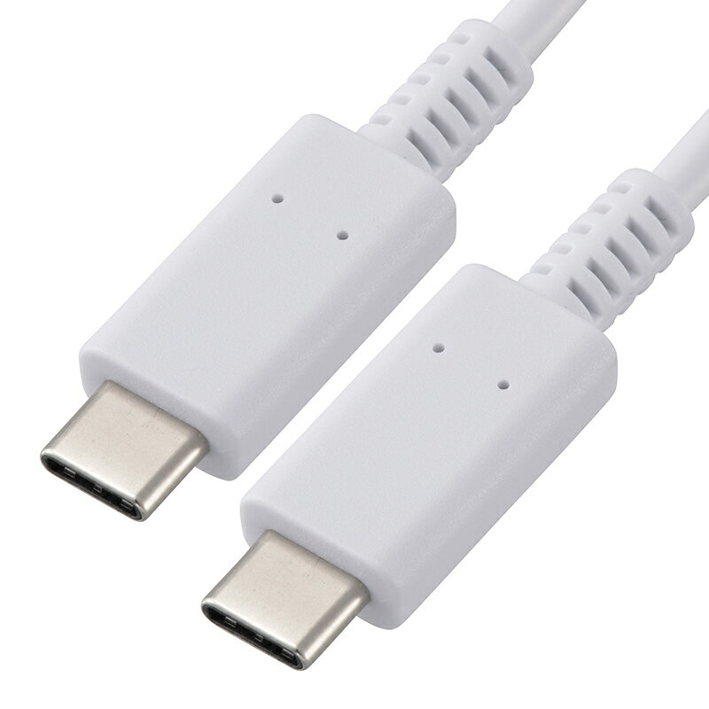 スマートフォン用ケーブル 【100W USB PD対応】USB Type-Cケーブル（0.15m/ホワイト）_01-7151_SMT-L015CPD-W_OHM（オーム電機）