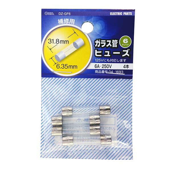 ü ҥ塼 饹ɥҥ塼6A250V/4_04-1693_DZ-GF6_OHMʥŵ