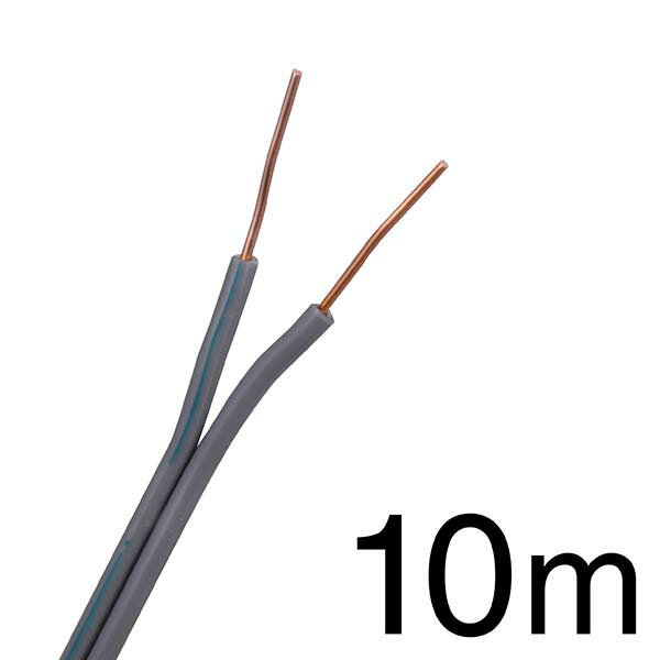 樂天商城 - 工事用配線器具 電線・コード ベル線 ベル線（10m/灰）_04-7344_TIVF-080-10H_OHM（オーム電機）
