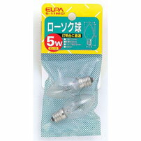 樂天商城 - 白熱電球 口金E12 ローソク球 G-11H(C) ローソク球 5W E12 クリア 2個入 G-11H(C) ELPA（エルパ・朝日電器）