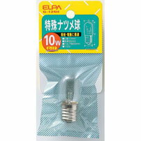 白熱電球 口金E17 ナツメ球 G-124H 特殊ナツメ球 10W E17 クリア G-124H ELPA（エルパ・朝日電器）