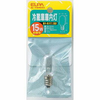 白熱電球 口金E12 冷蔵庫庫内灯 G-15H(C) 冷蔵庫庫内灯 15W E12 クリア G-15H(C) ELPA（エルパ・朝日電器）